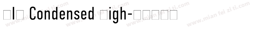 DIN Condensed Ligh字体转换